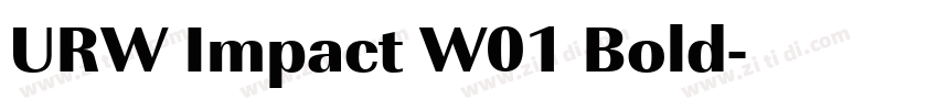 URW Impact W01 Bold字体转换
